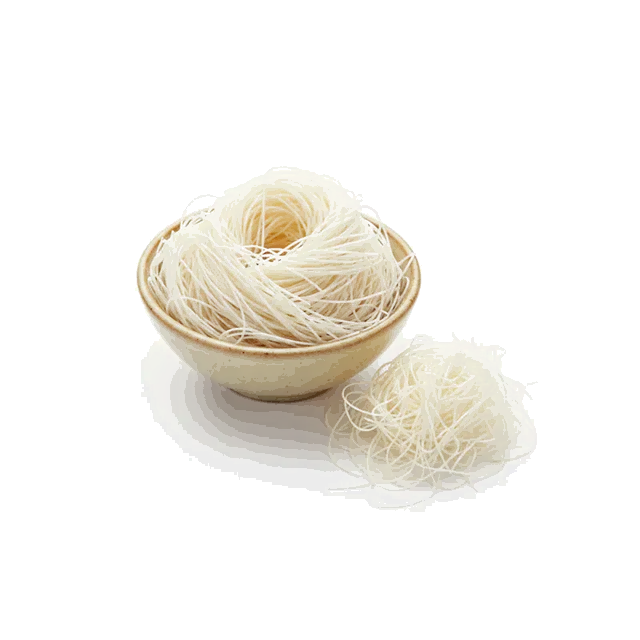 Singhara vermicelli in a bowl