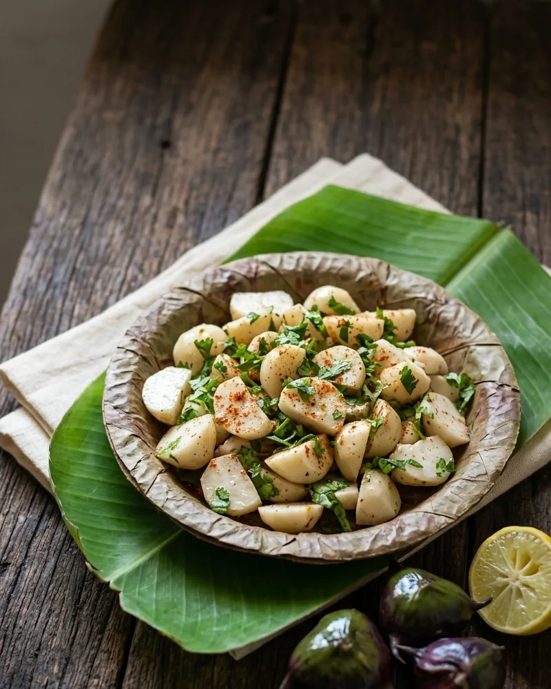 Fresh singhara chaat