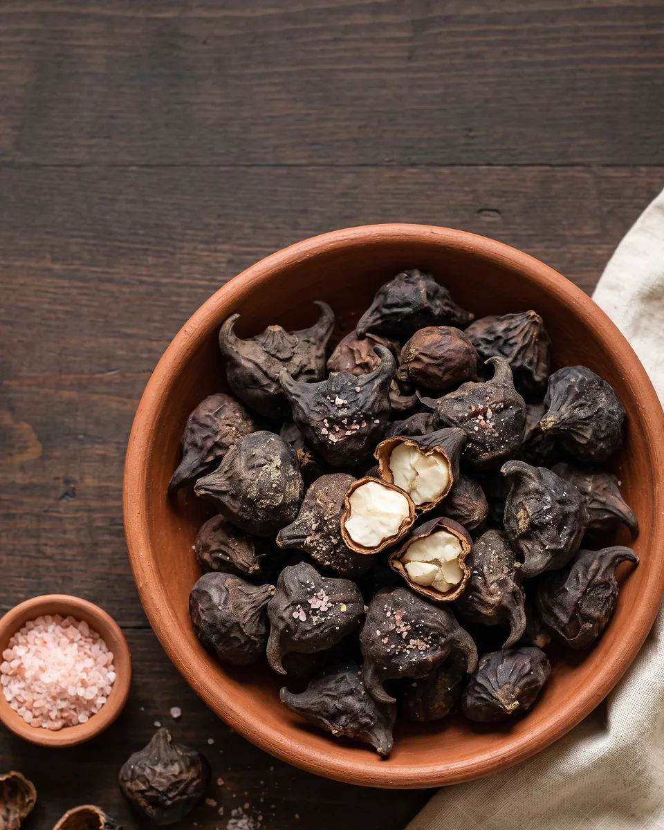 Roasted dry singhara