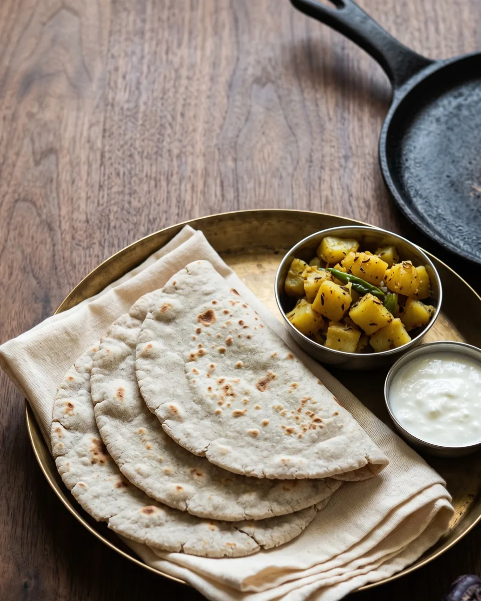 Singhara atta roti