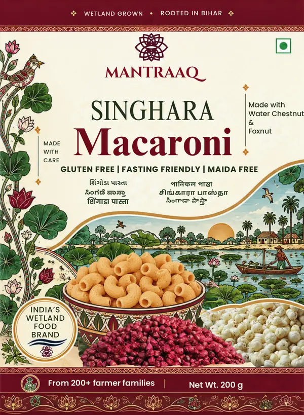 MantraAQ Singhara Macaroni pack